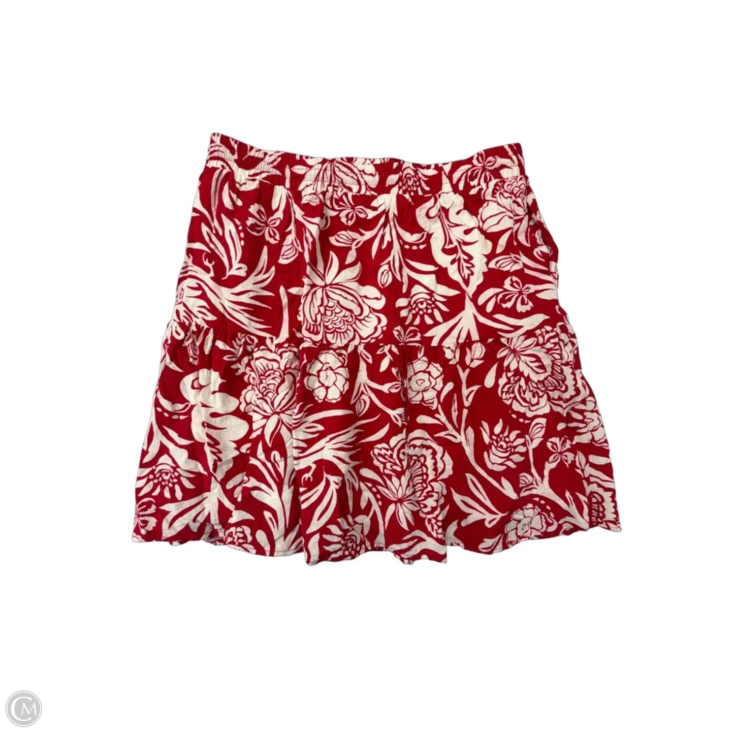 Skirt Mini & Short By Knox Rose In Tropical Print, Size: M