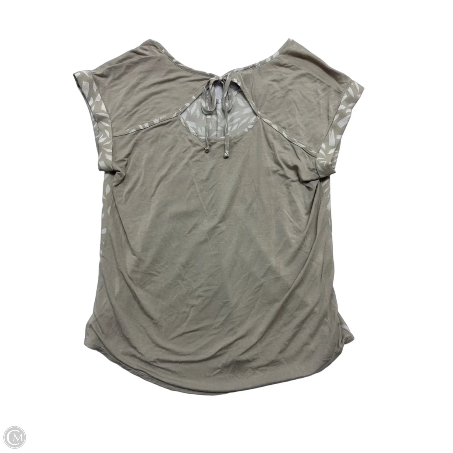 Top Short Sleeve By By & By In Tan, Size: M