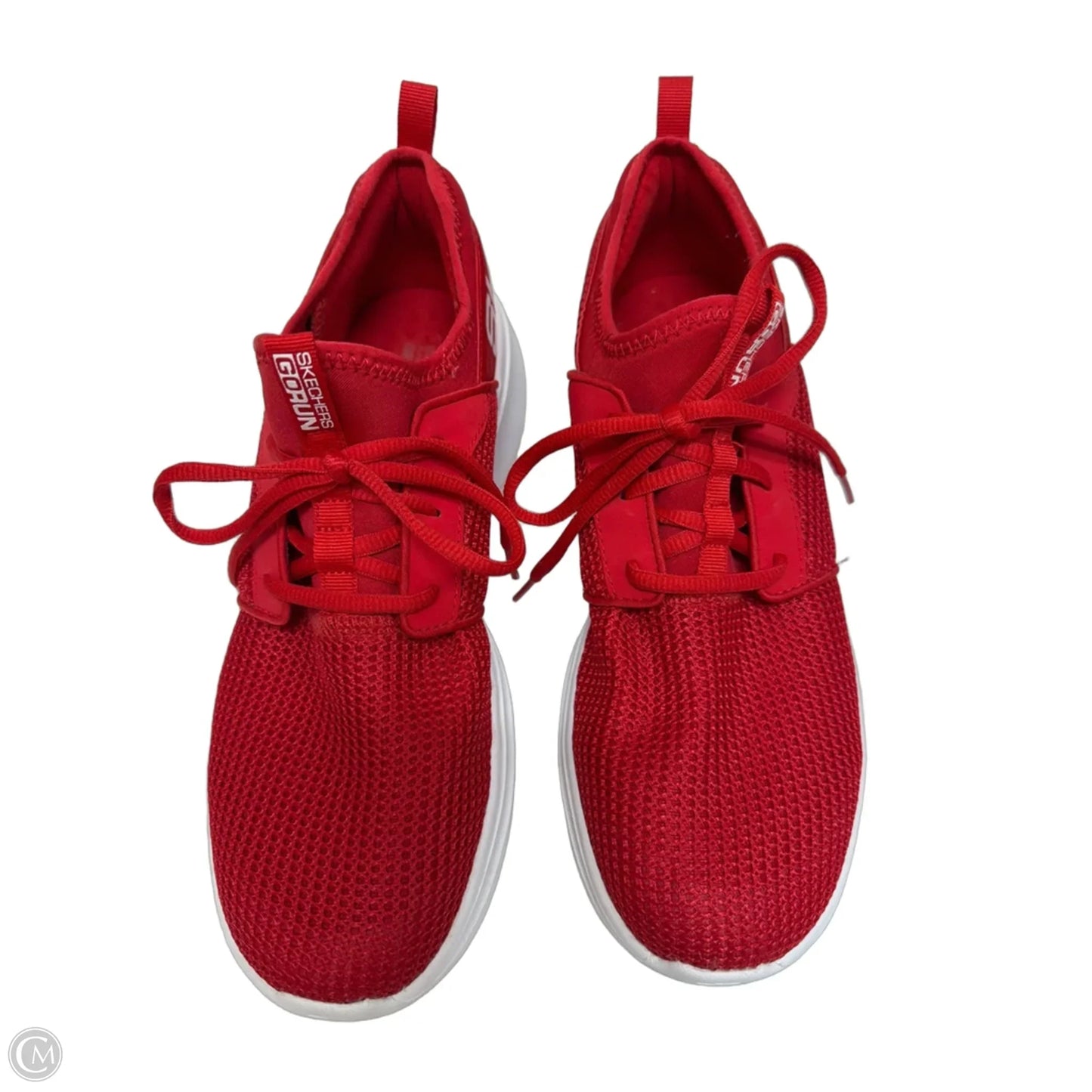 Shoes Athletic By Skechers In Red & White, Size: 9.5