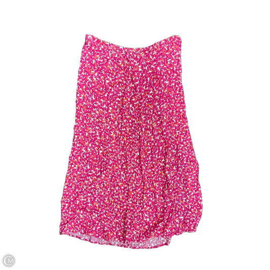 Skirt Midi By H&m In Floral Print, Size: M