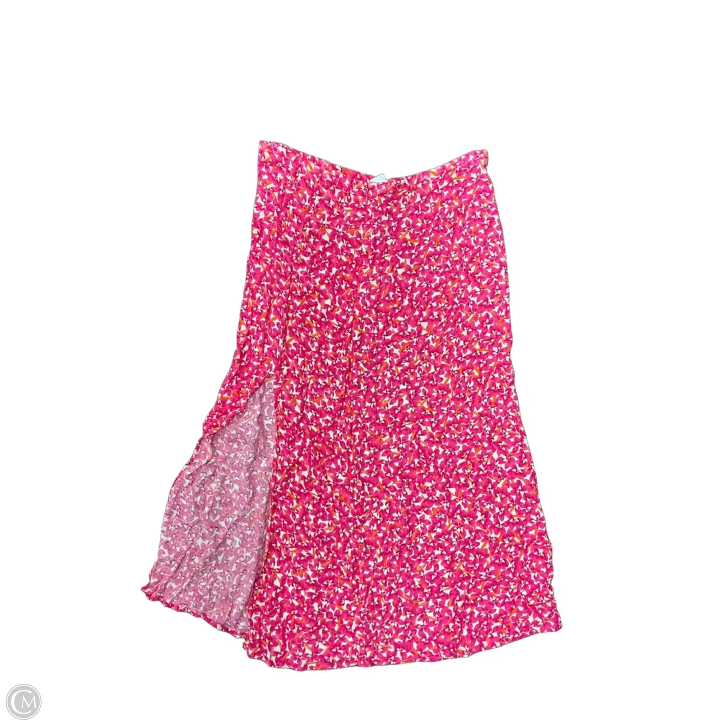 Skirt Midi By H&m In Floral Print, Size: M