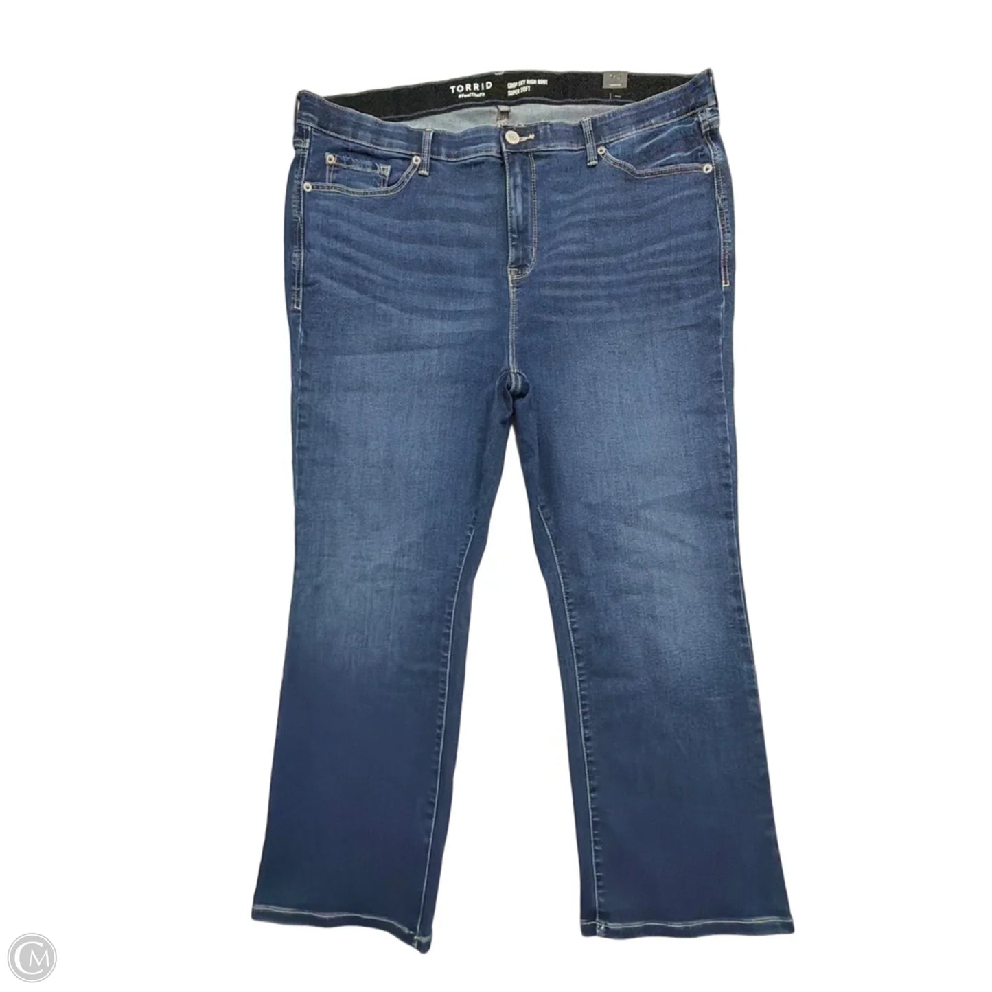 Jeans Straight By Torrid In Blue Denim, Size: 1x