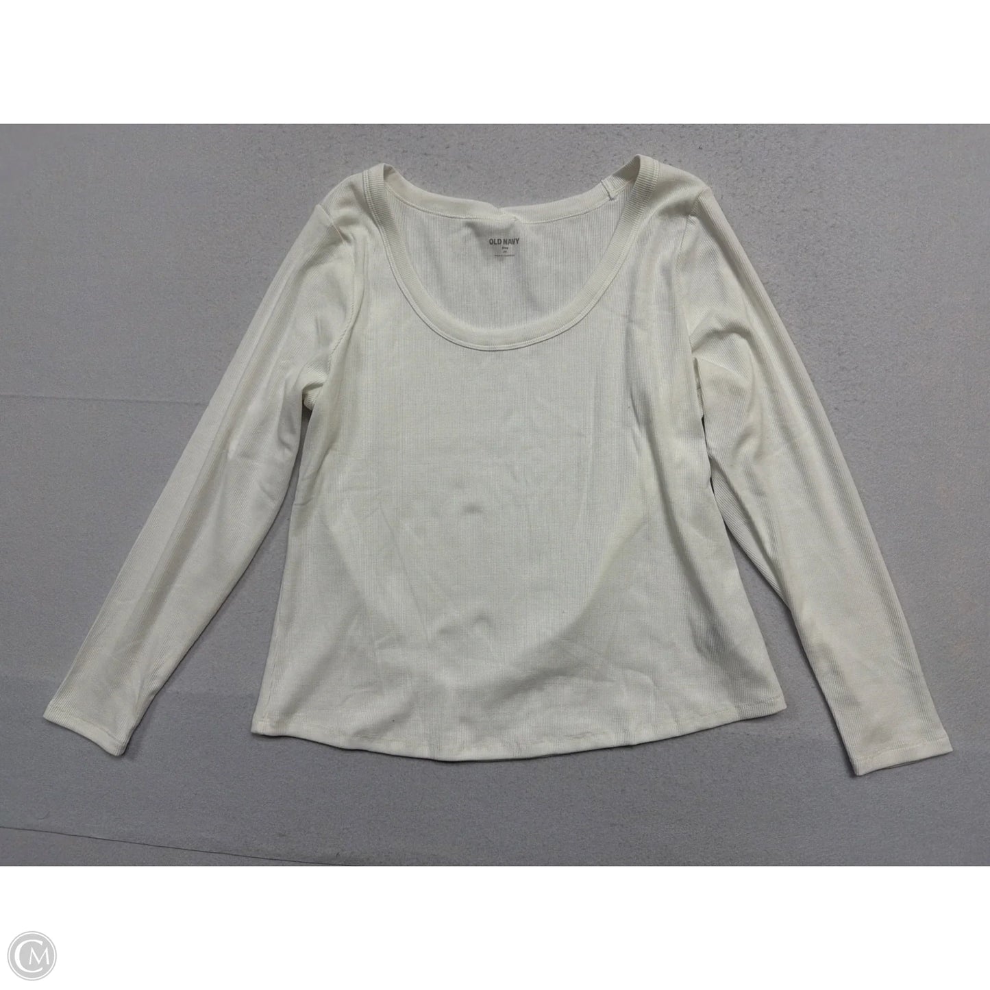 Top Long Sleeve By Old Navy In White, Size: 2x
