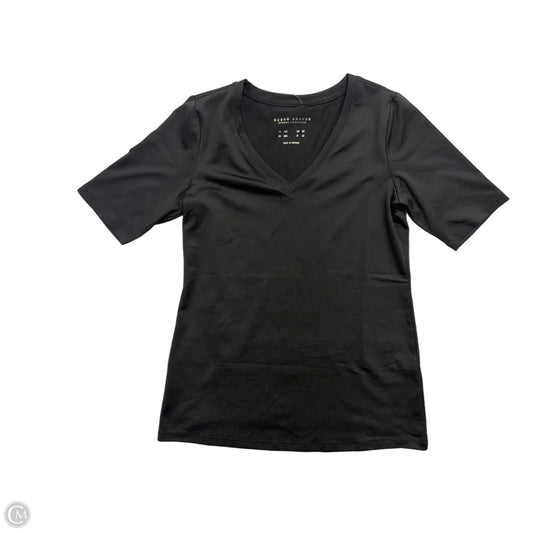 Top Short Sleeve By Susan Graver In Black, Size: Xs