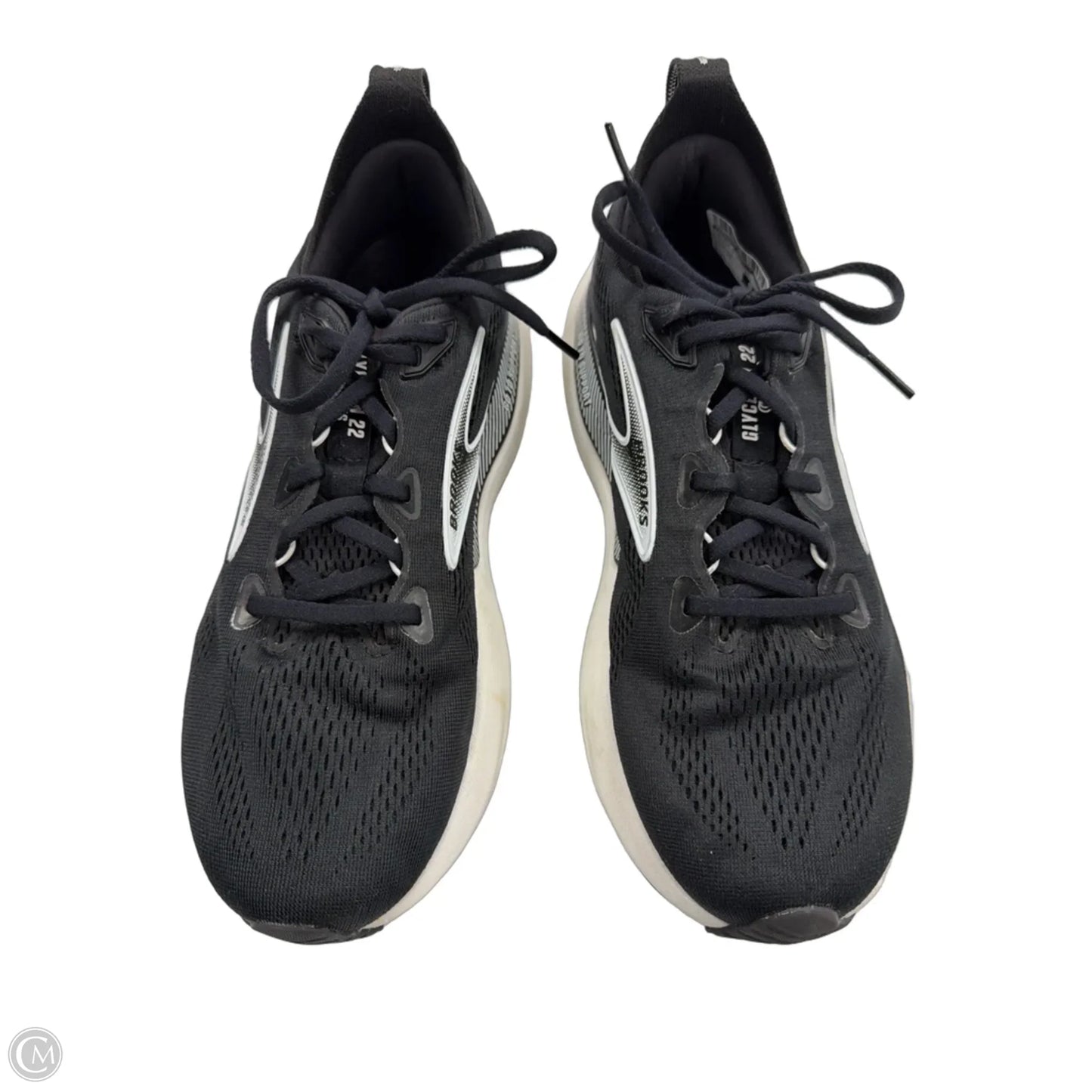 Shoes Athletic By Brooks In Black & White, Size: 10