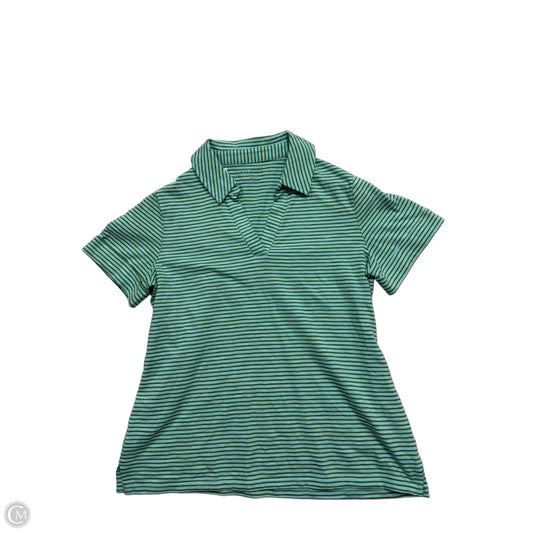 Top Short Sleeve By Talbots In Striped Pattern, Size: M