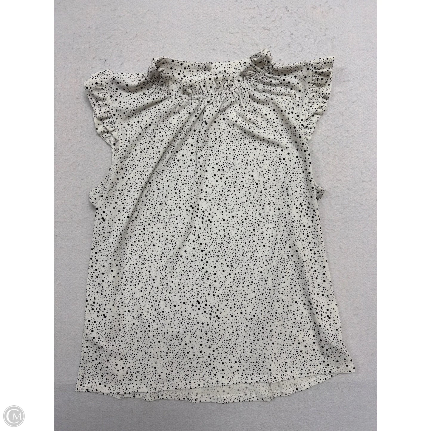 Top Sleeveless By Adrianna Papell In Polkadot Pattern, Size: M