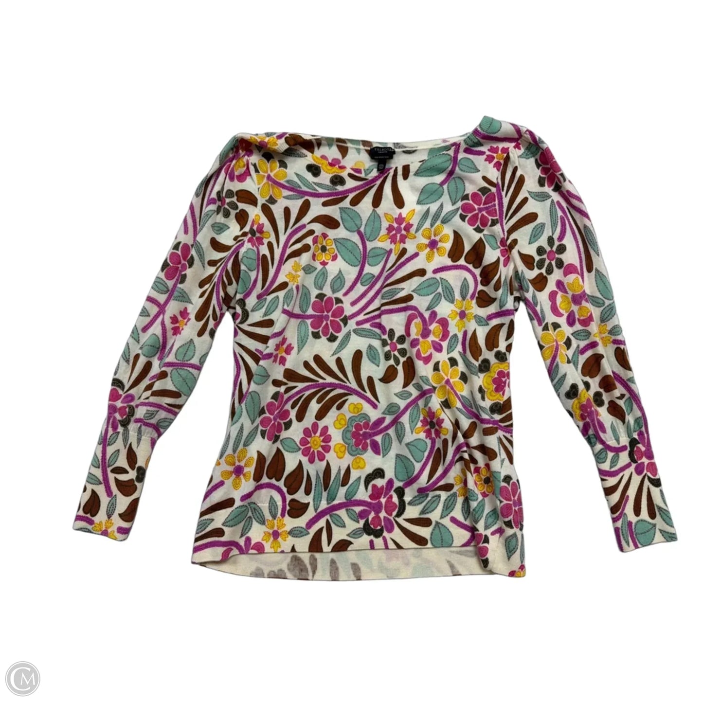 Top Long Sleeve By Talbots In Floral Print, Size: 2x