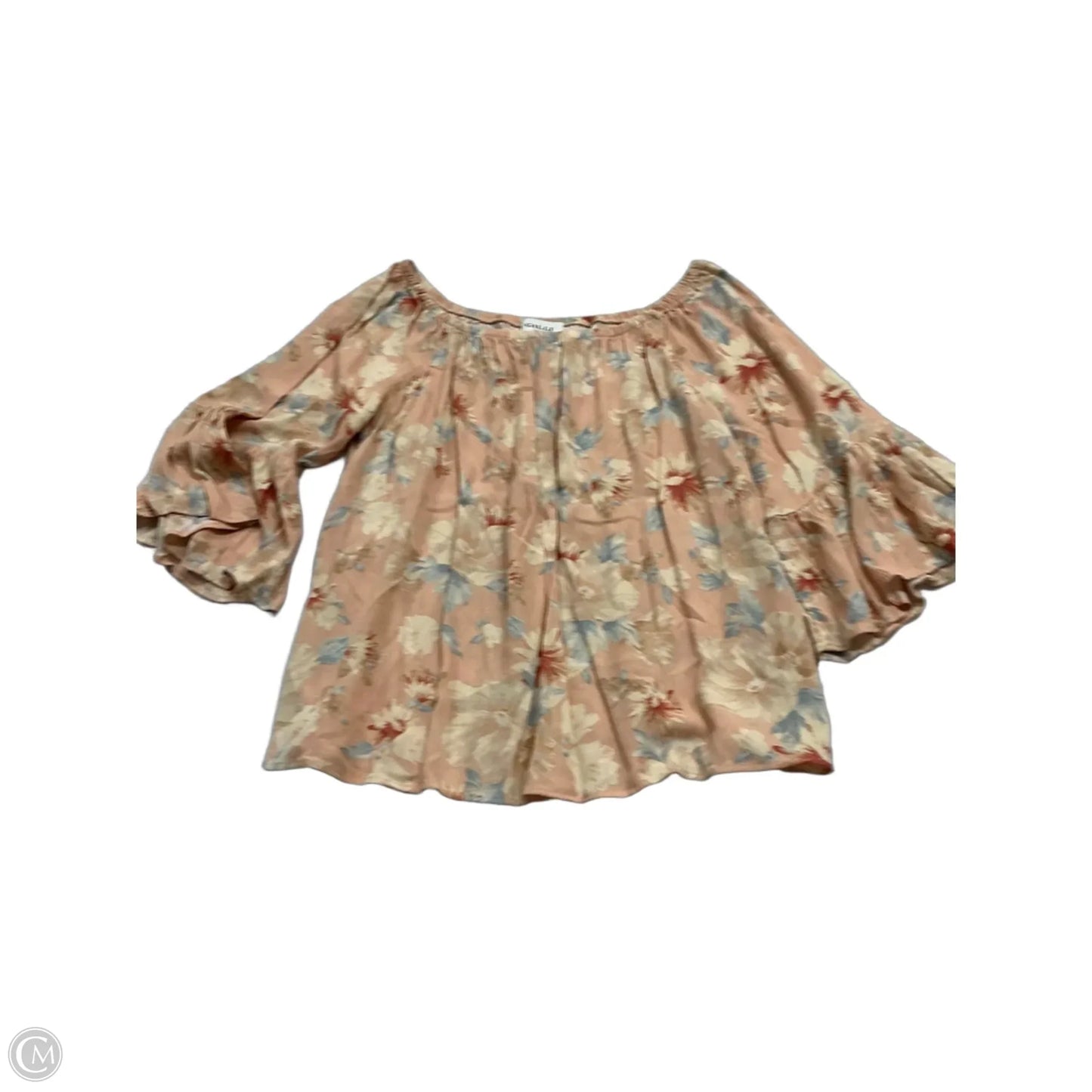 Top Long Sleeve By Gilli In Floral Print, Size: L