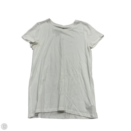 Top Short Sleeve By Gap In White, Size: M