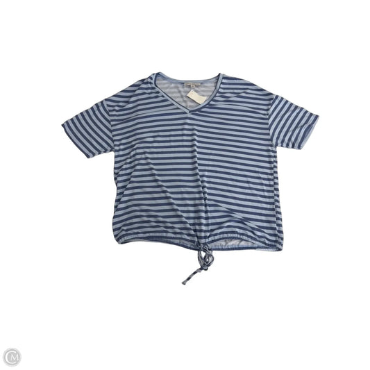 Top Short Sleeve By Green Envelope In Striped Pattern, Size: M