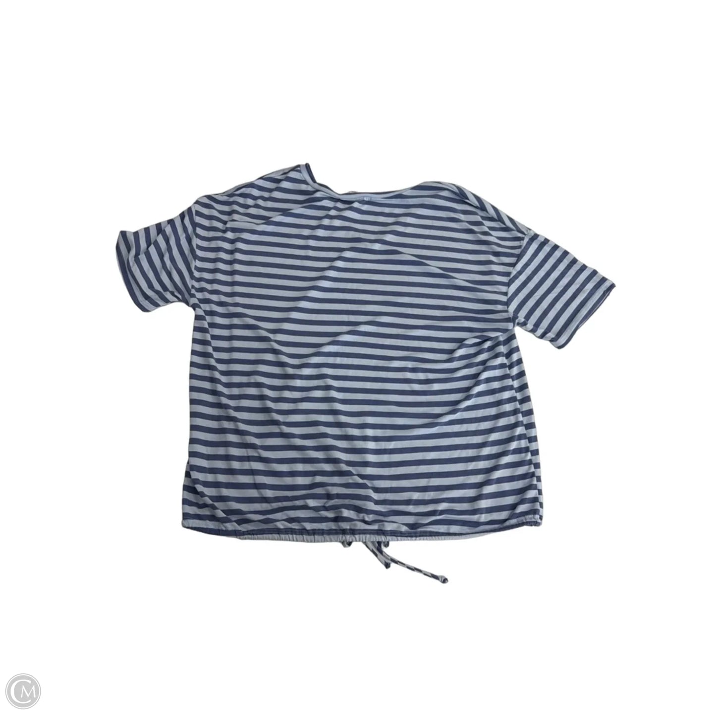 Top Short Sleeve By Green Envelope In Striped Pattern, Size: M