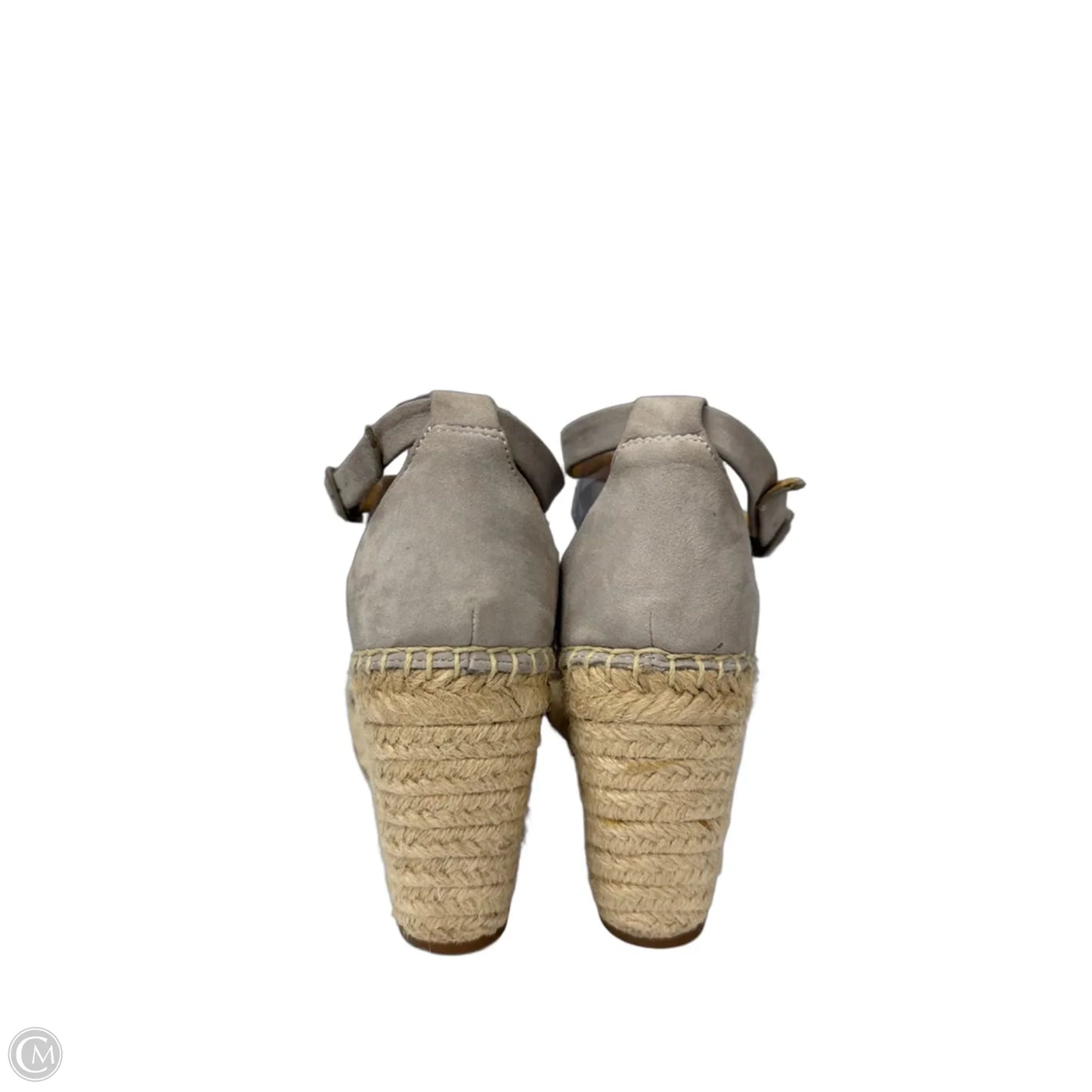 Sandals Heels Wedge By Splendid In Grey, Size: 8.5
