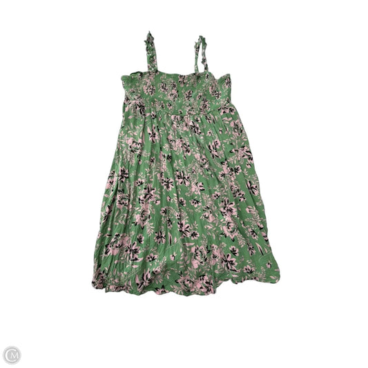 Dress Casual Midi By Torrid In Green & Pink, Size: 4x