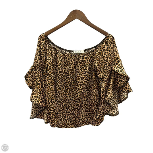 Top 3/4 Sleeve By Vine & Love In Animal Print, Size: M