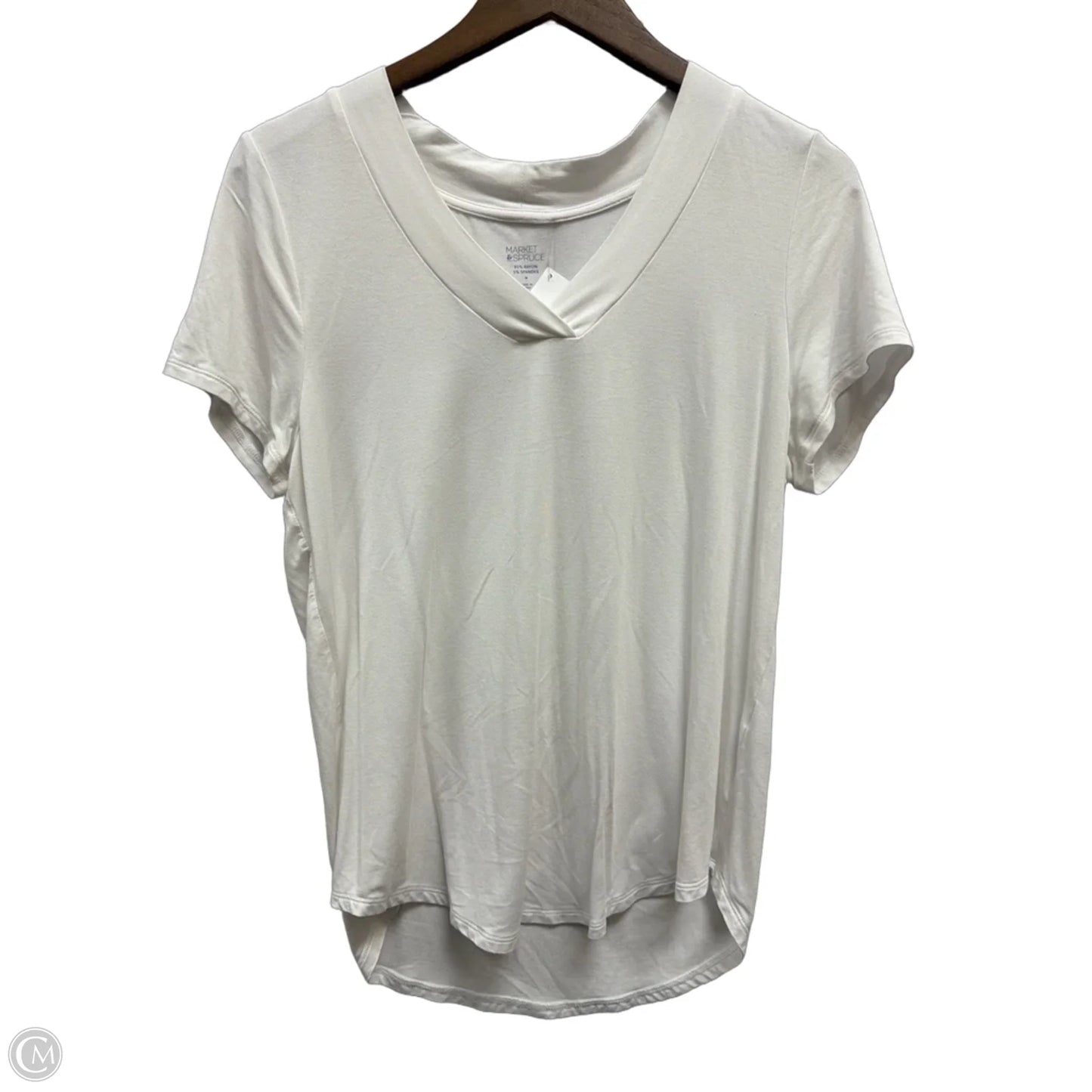 Top Short Sleeve By Market & Spruce In White, Size: M