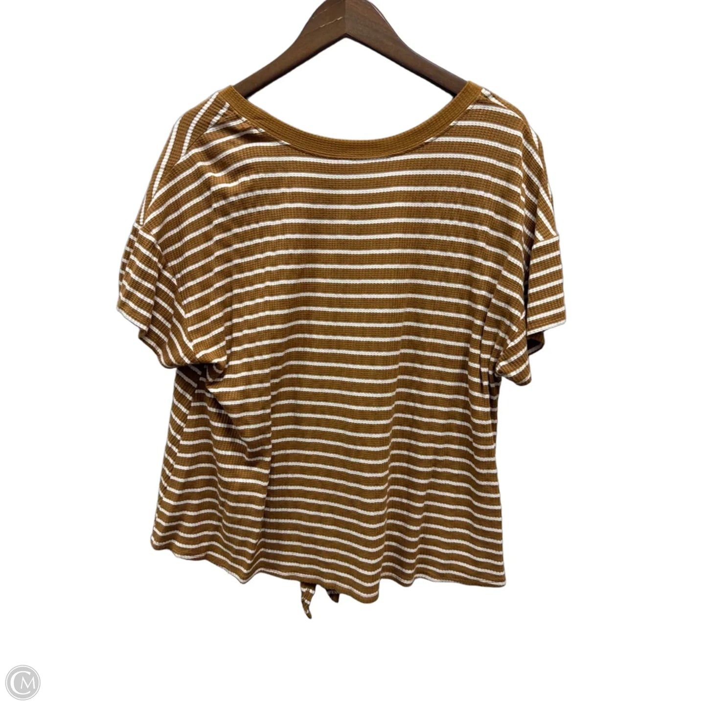 Top Short Sleeve By Lane Bryant In Striped Pattern, Size: 1x