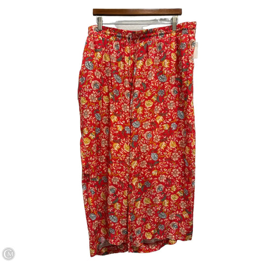 Pants Other By Loft In Floral Print, Size: 18