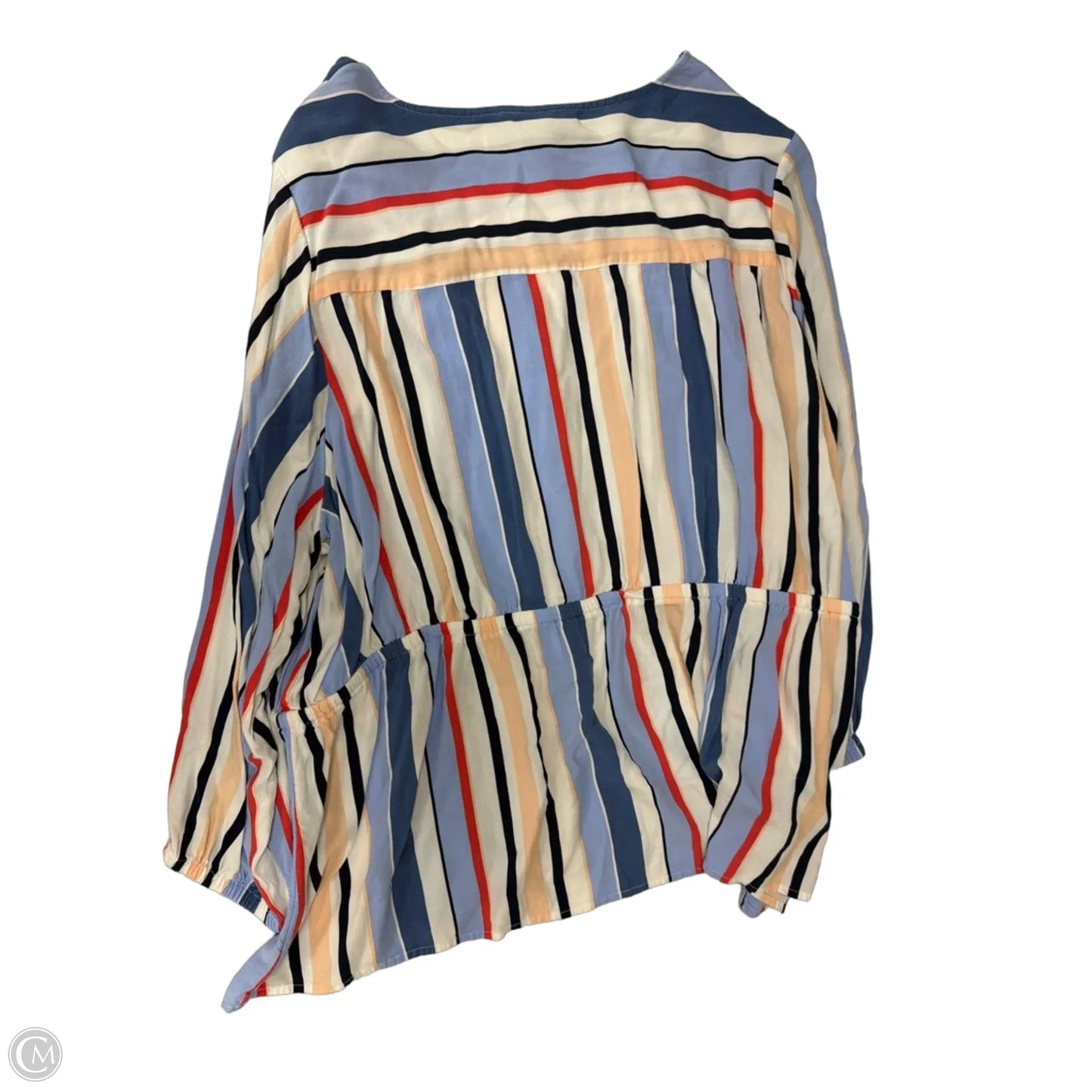 Top Long Sleeve By Lane Bryant In Striped Pattern, Size: 3x