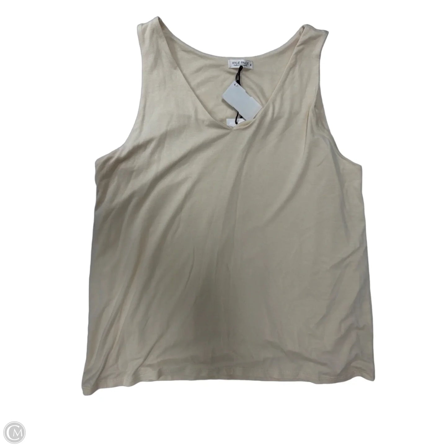 Tank Top By Clothes Mentor In Cream, Size: M