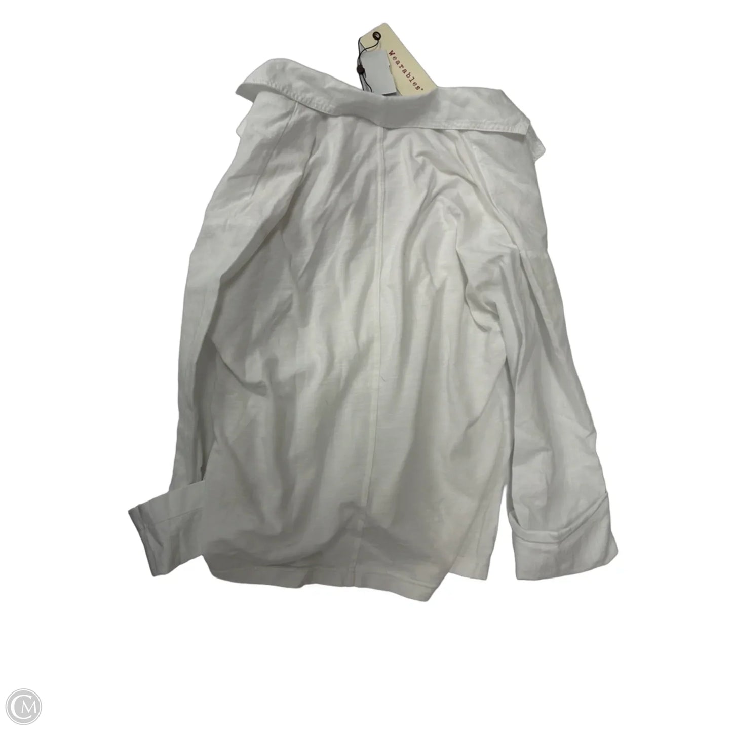 Blazer By Clothes Mentor In White, Size: S