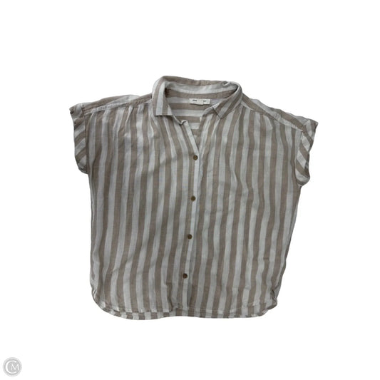 Top Short Sleeve By Beachlunchlounge In Striped Pattern, Size: S
