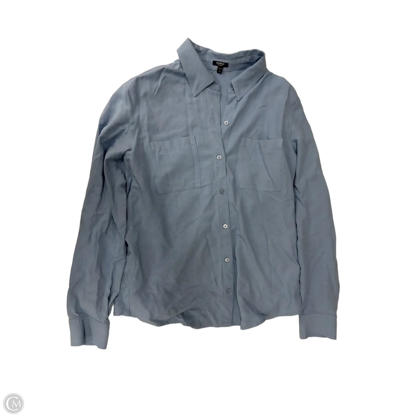Top Long Sleeve By Express In Blue, Size: Xs