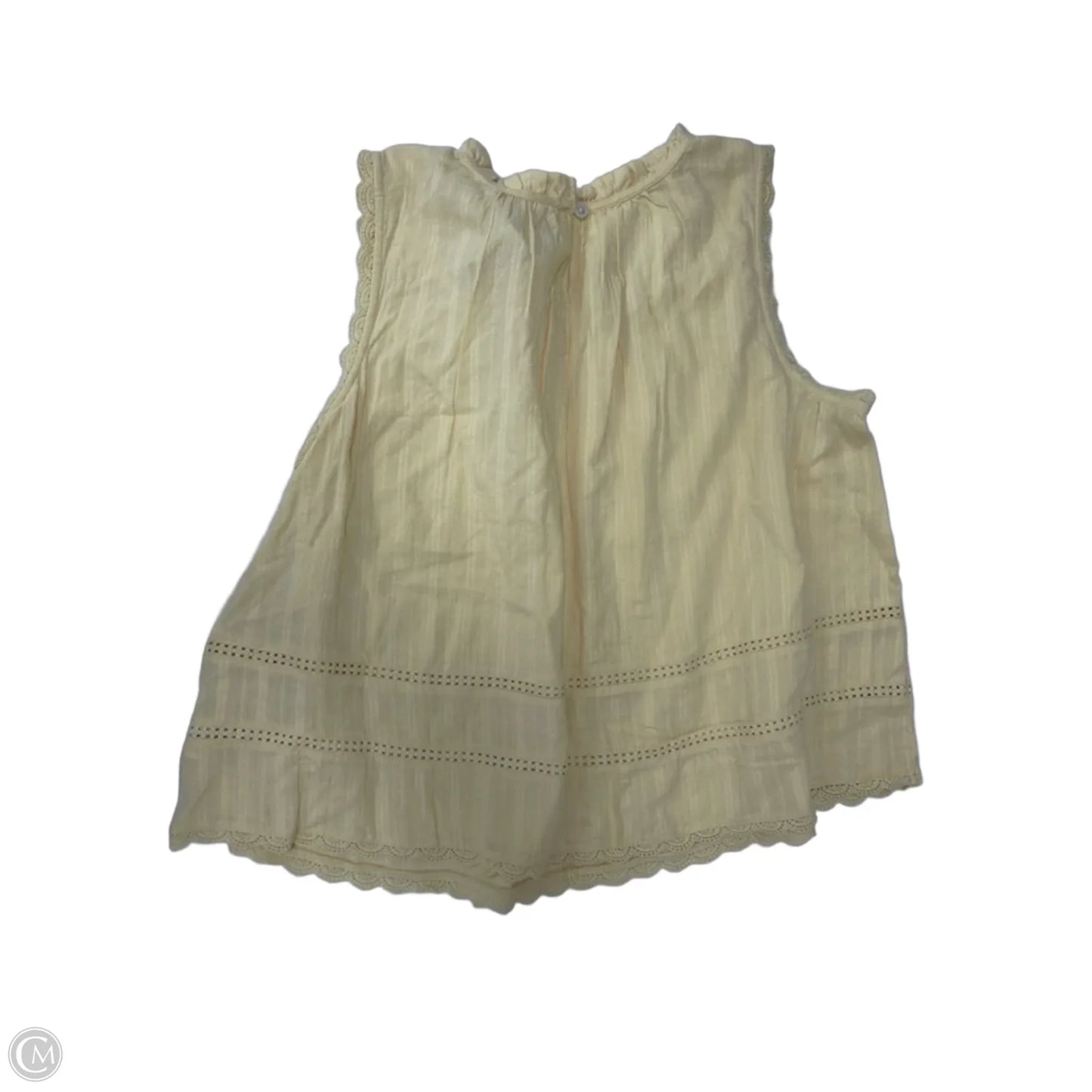 Tank Top By Time And Tru In Yellow, Size: L