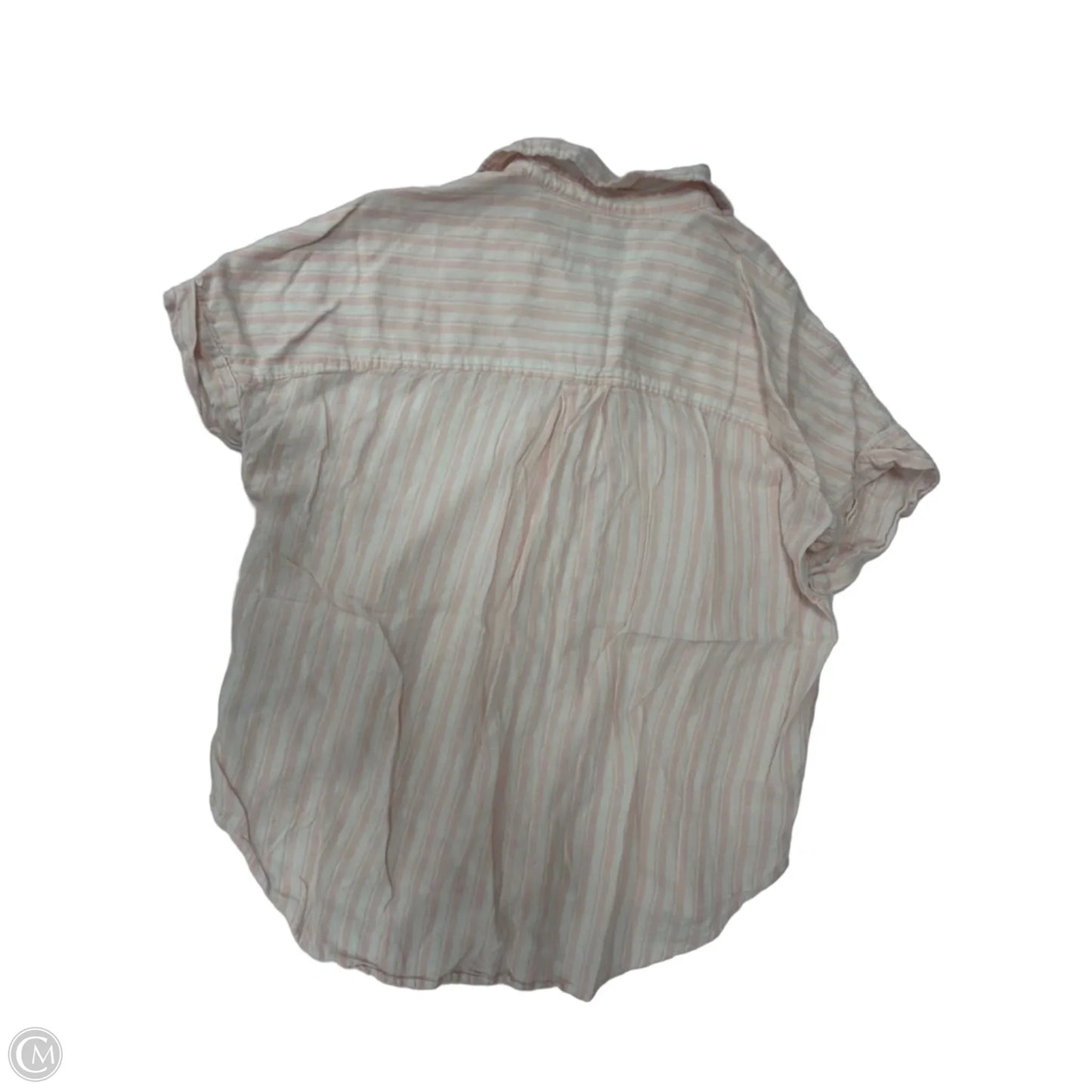 Top Short Sleeve By Lola River In Striped Pattern, Size: Xl