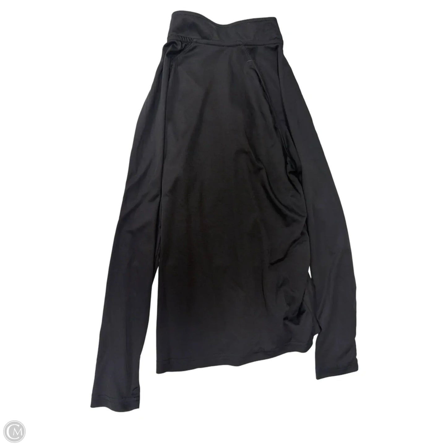 Athletic Top Long Sleeve Collar By Colosseum In Black, Size: M