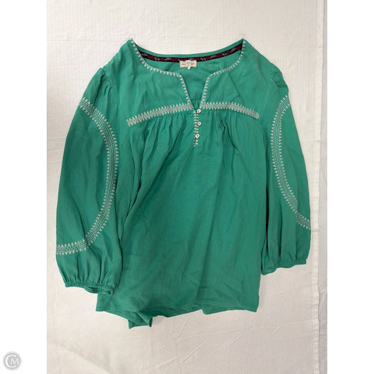 Top 3/4 Sleeve By Mason & Belle In Teal, Size: M