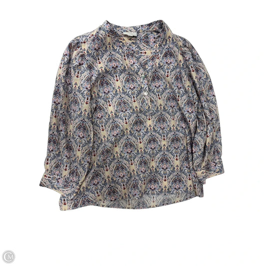 Top 3/4 Sleeve By J. Jill In Multi-colored, Size: S