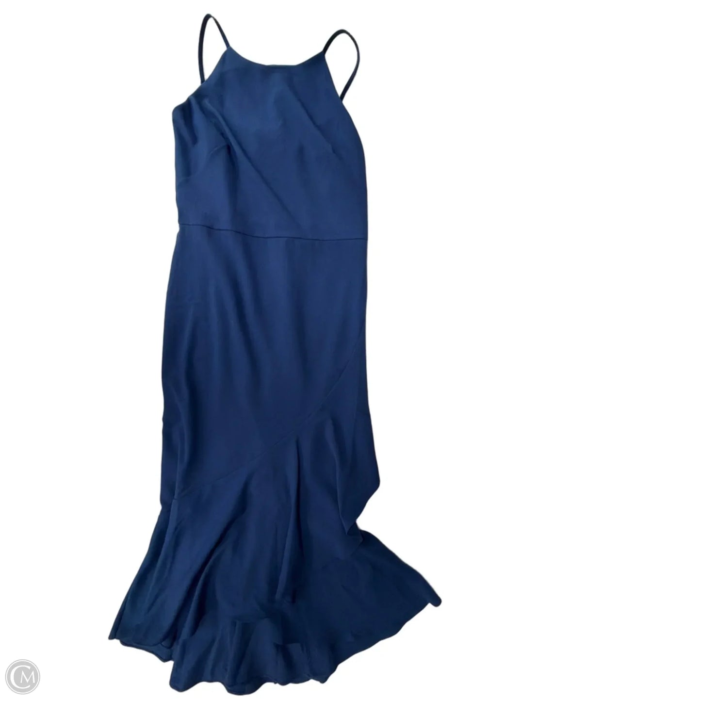 Dress Casual Midi By White House Black Market In Blue, Size: L