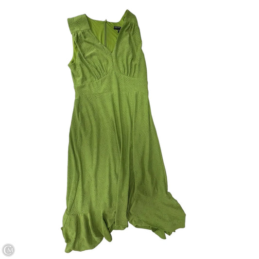 Dress Casual Midi By Maggy London In Green, Size: M