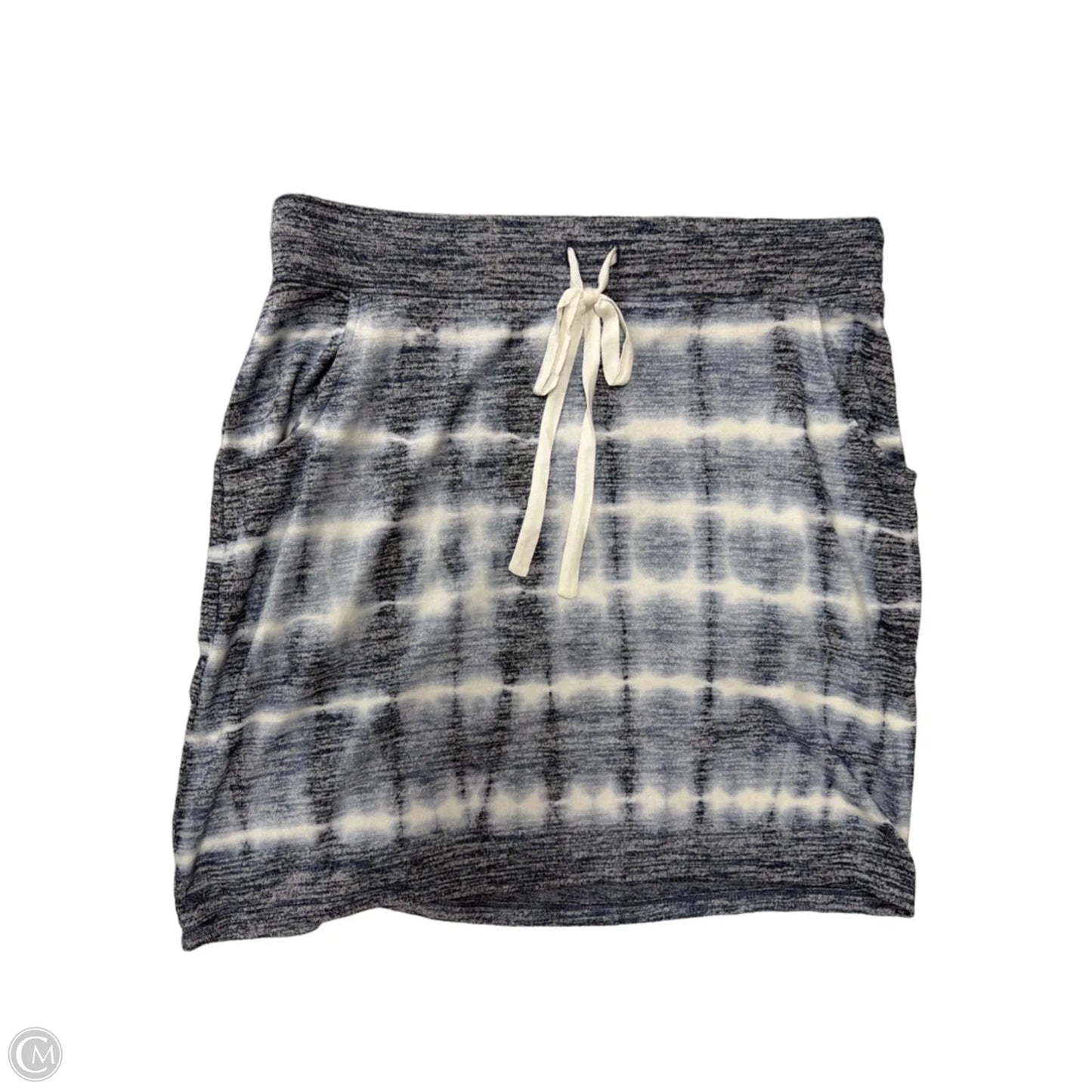 Skirt Midi By Market & Spruce In Blue & White, Size: L