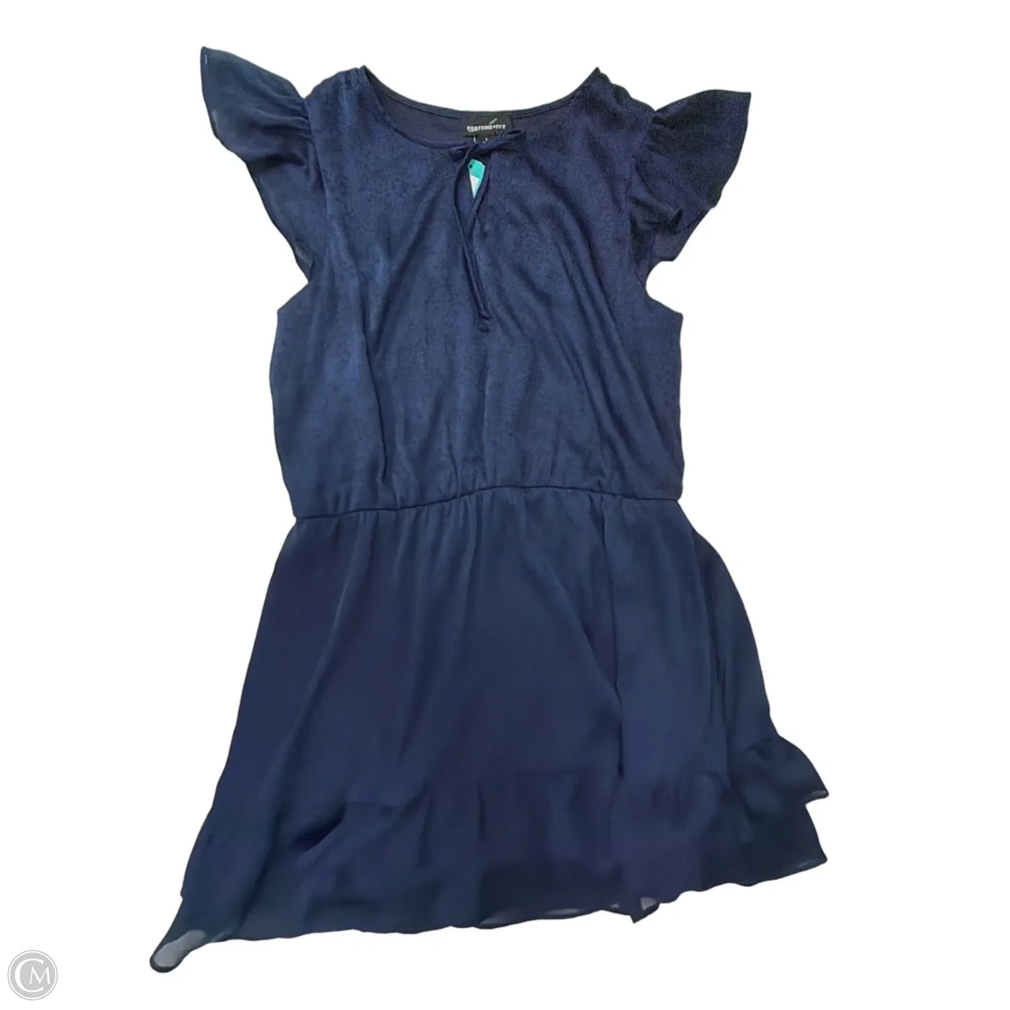 Dress Casual Short By Fortune & Ivy In Blue, Size: L