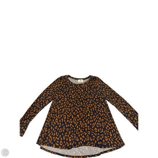 Top Long Sleeve By Betseys Boutique Shop In Blue & Brown, Size: S