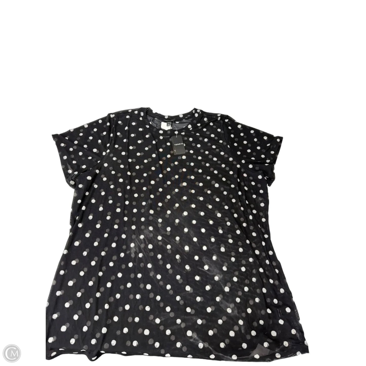 Top Short Sleeve By Torrid In Polkadot Pattern, Size: 4x
