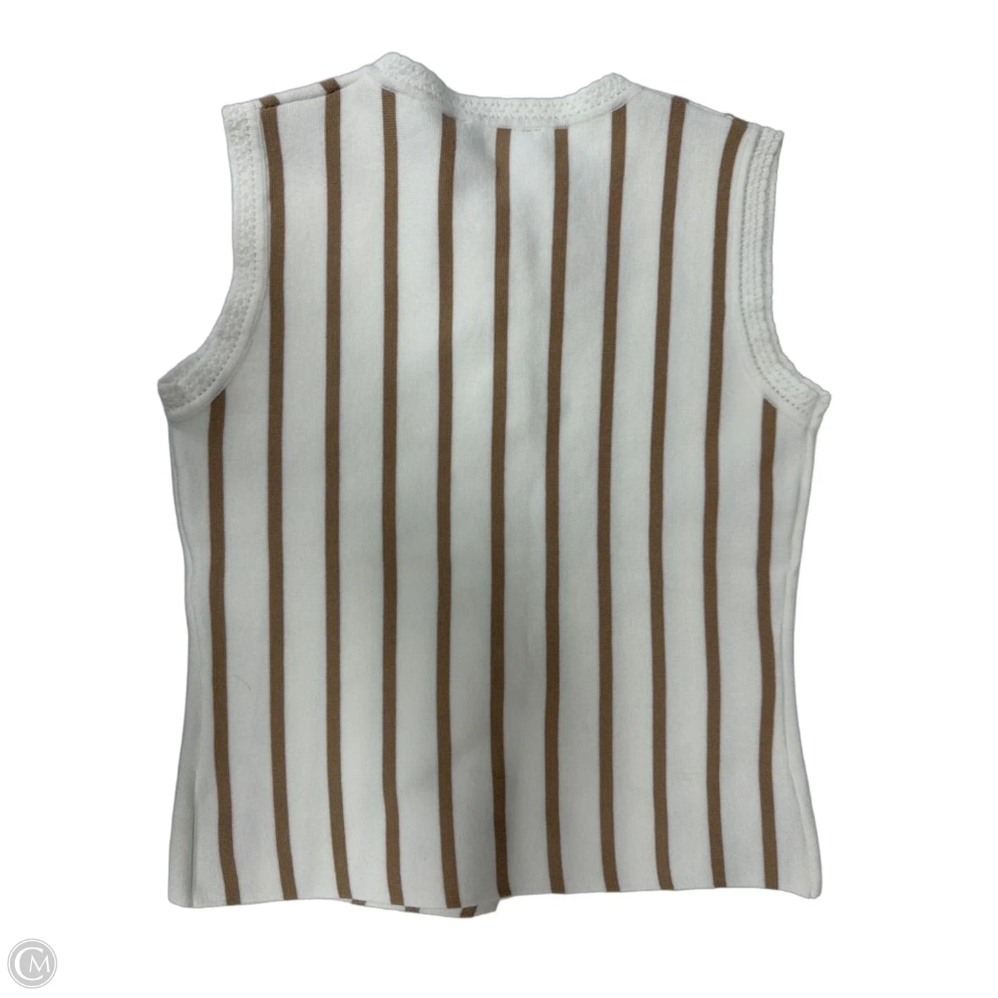 Vest Other By Express In Striped Pattern, Size: L
