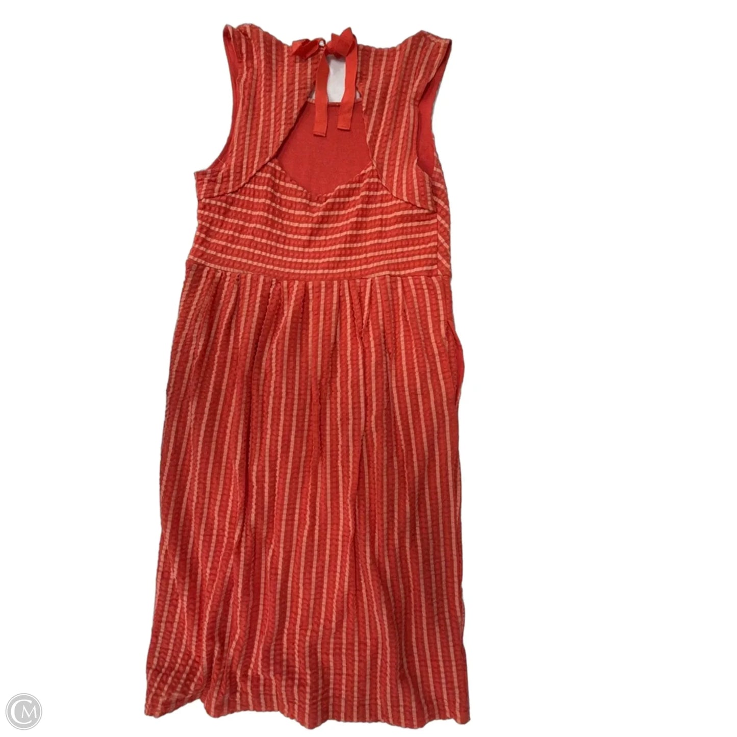 Dress Casual Midi By Anthropologie In Orange, Size: L