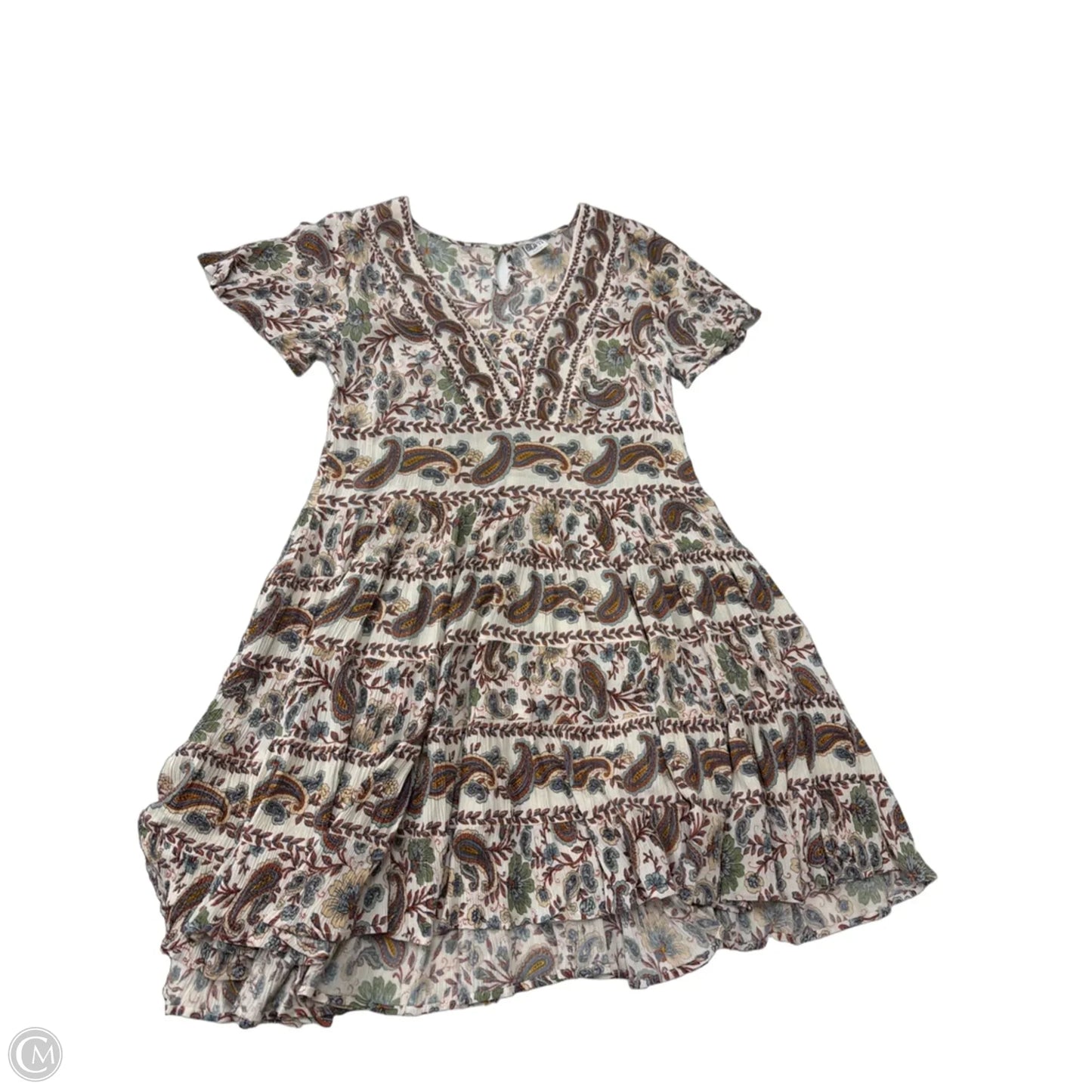 Dress Casual Short By Bila In Paisley Print, Size: M
