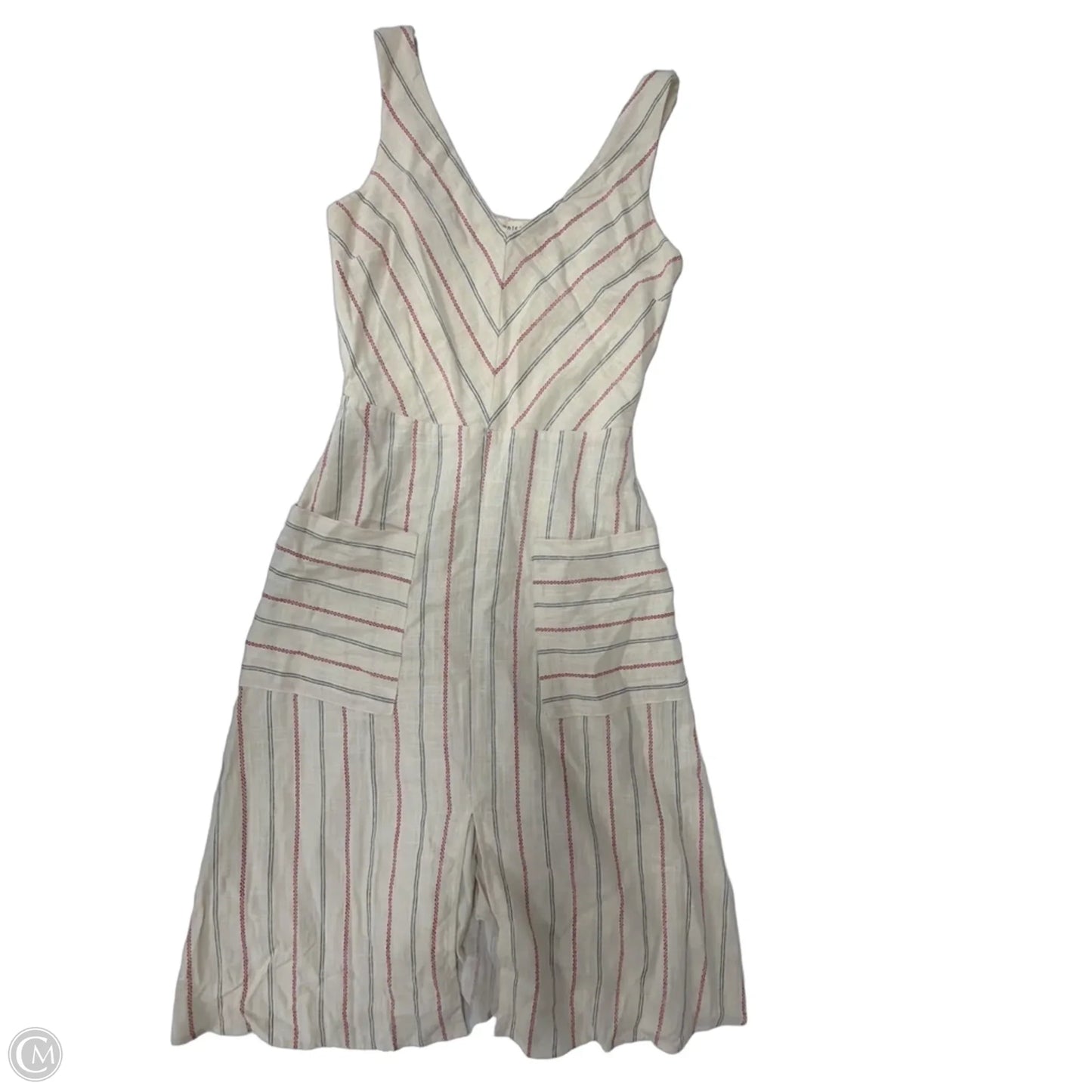 Dress Casual Midi By Monteau In Striped Pattern, Size: S