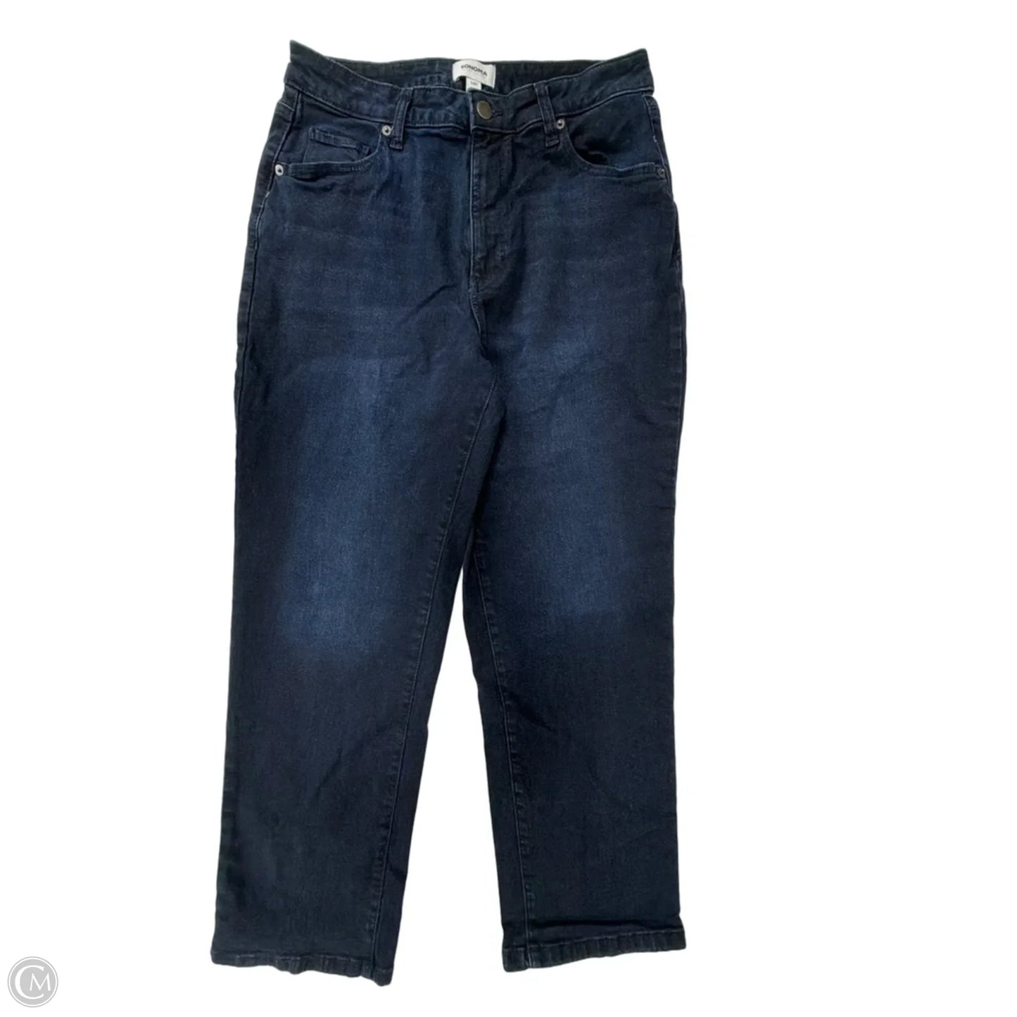 Jeans Straight By Sonoma In Blue Denim, Size: 14