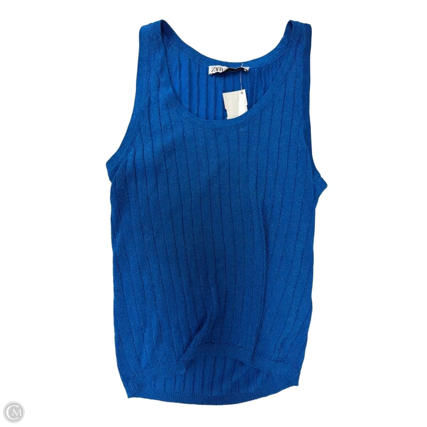 Tank Top By Zara In Blue, Size: L
