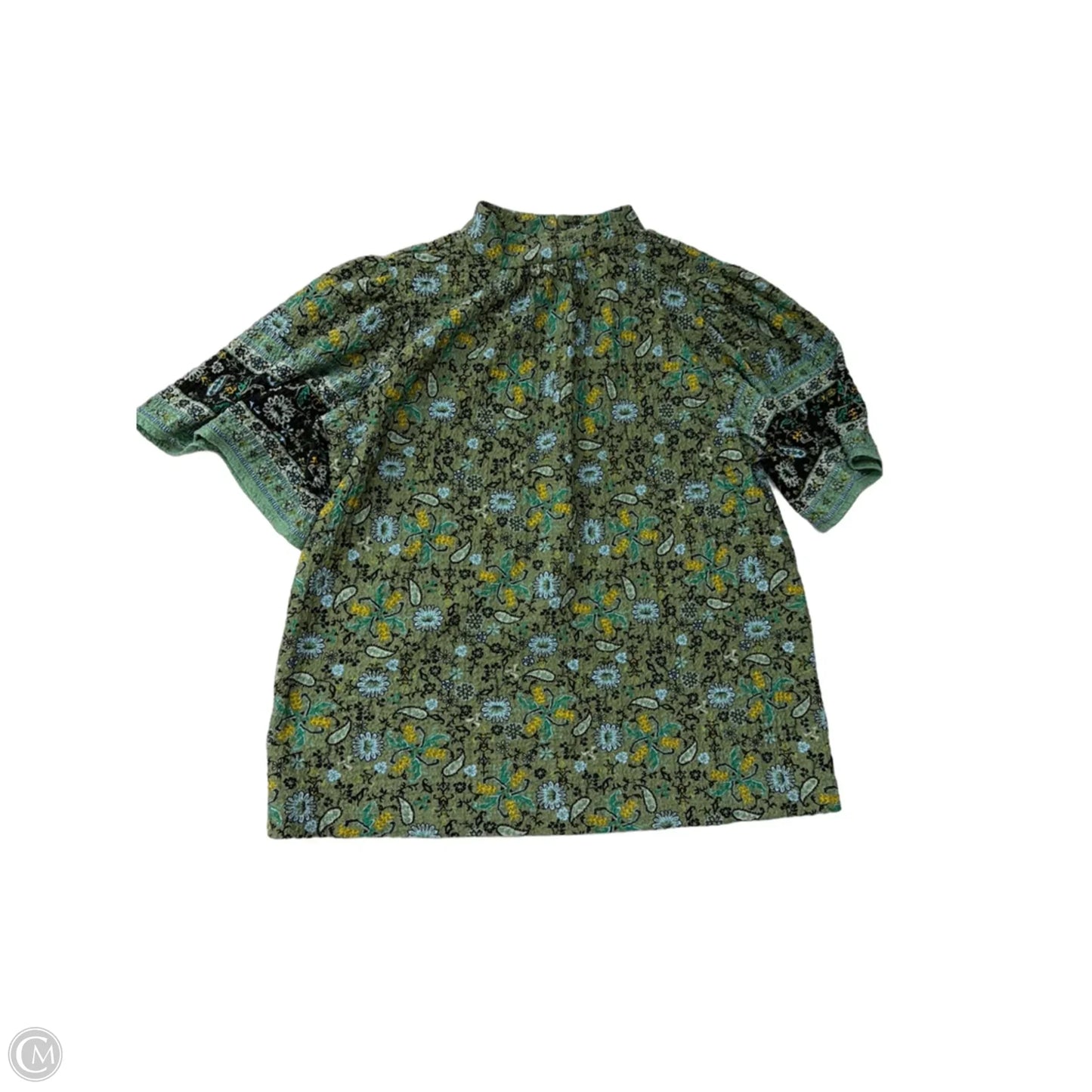 Top Short Sleeve By Loft In Green, Size: M