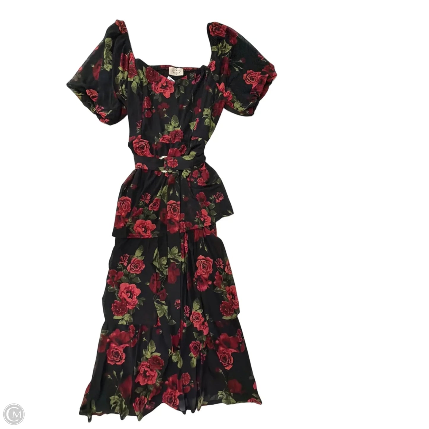 Dress Casual Midi By Ember In Floral Print, Size: 1x