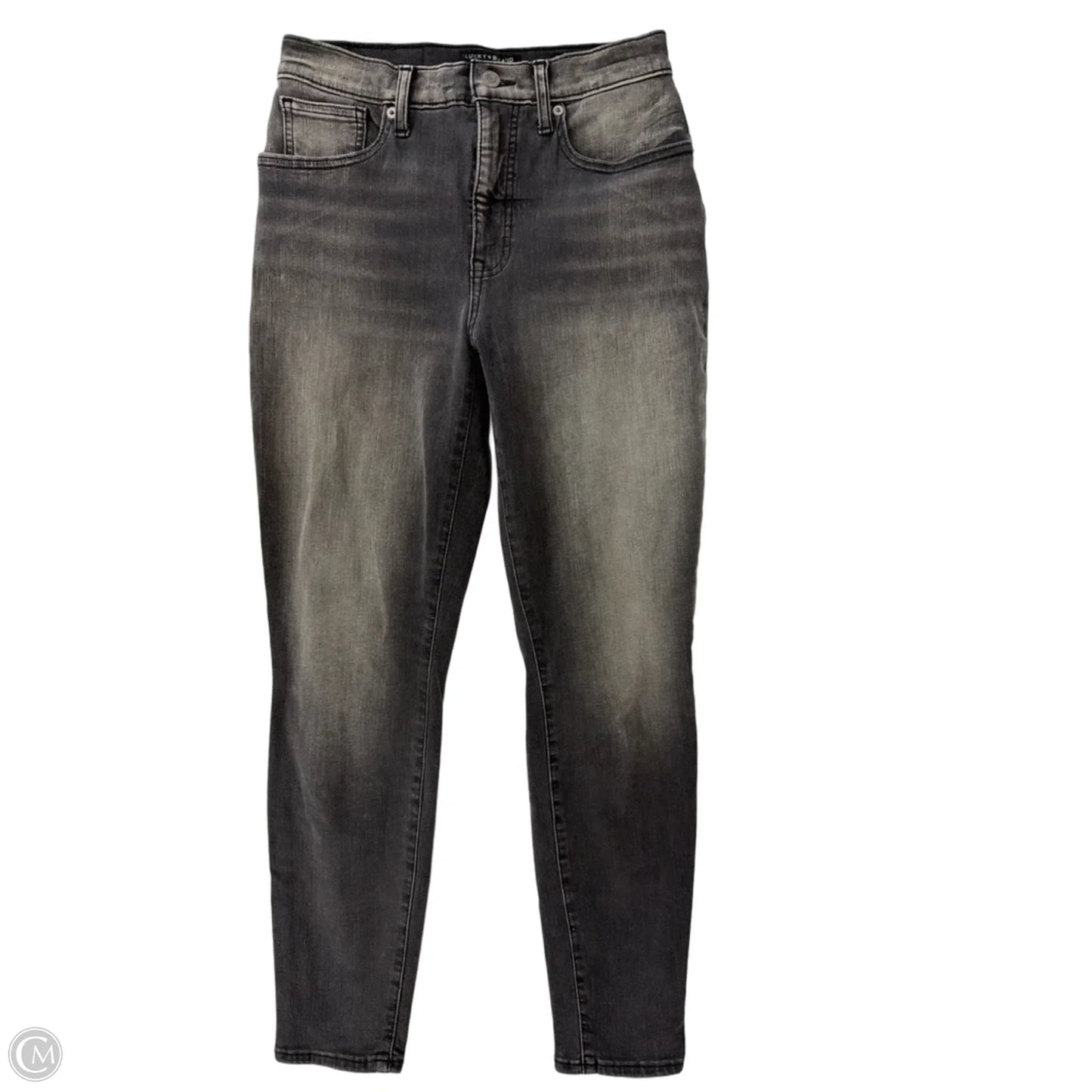 Jeans Skinny By Lucky Brand In Grey Denim, Size: 8