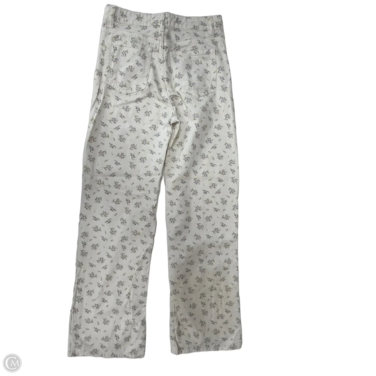 Jeans Boot Cut By H&m In Floral Print, Size: 2