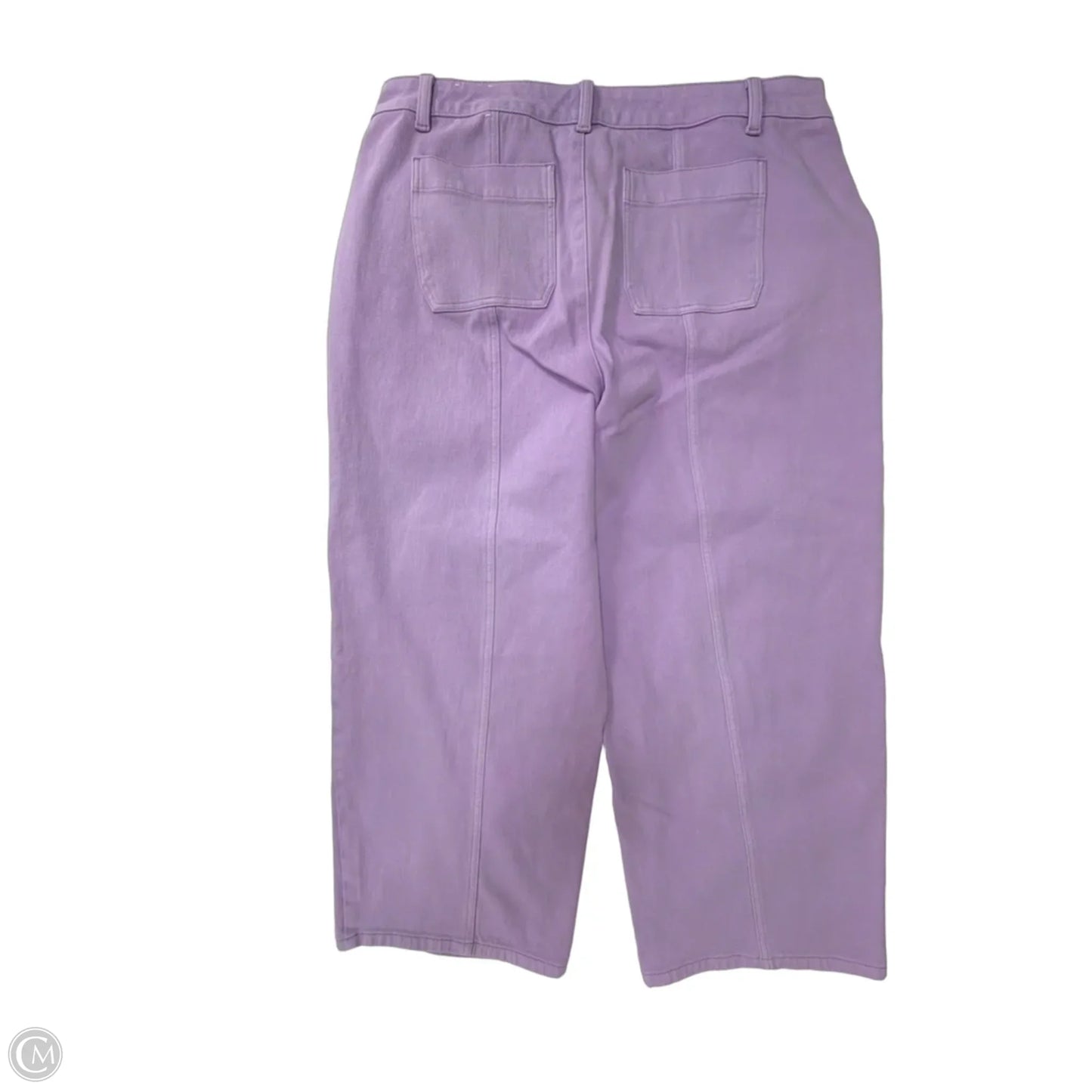 Jeans Wide Leg By Talbots In Purple, Size: 16