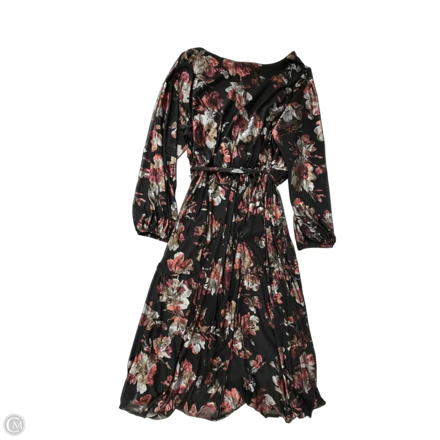 Dress Casual Midi By Lane Bryant In Floral Print, Size: 1x